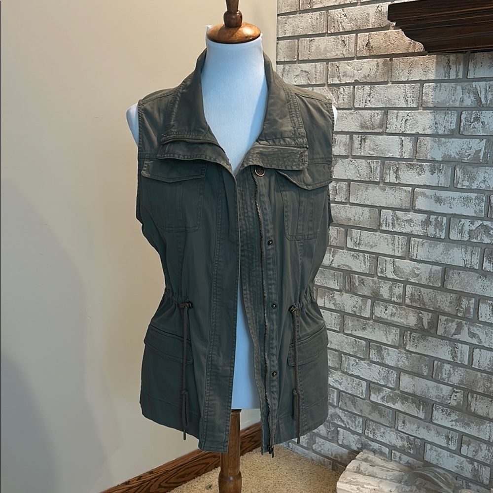 American Rag Olive Utility Vest